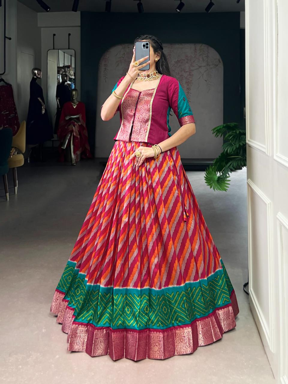 Sabella Tasar Silk vol 3 catalog wholesale lehenga online