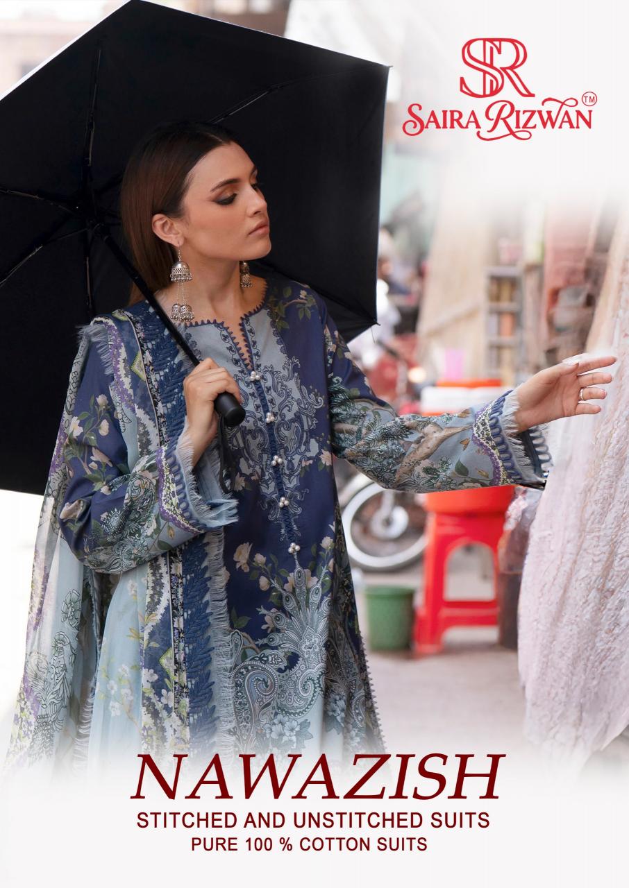 Saira Rizwan Nawazish – Karachi Dress Material Wholesale Catalog