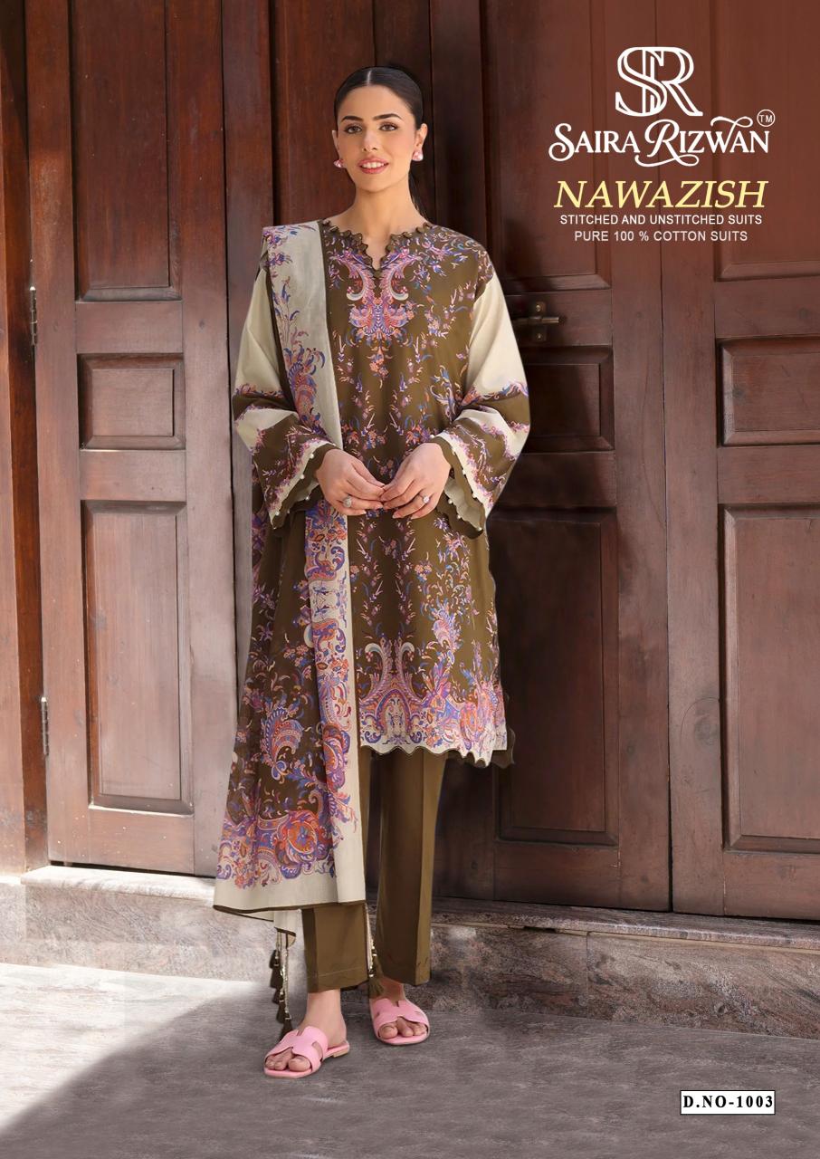 Saira Rizwan Nawazish – Karachi Dress Material Wholesale Catalog