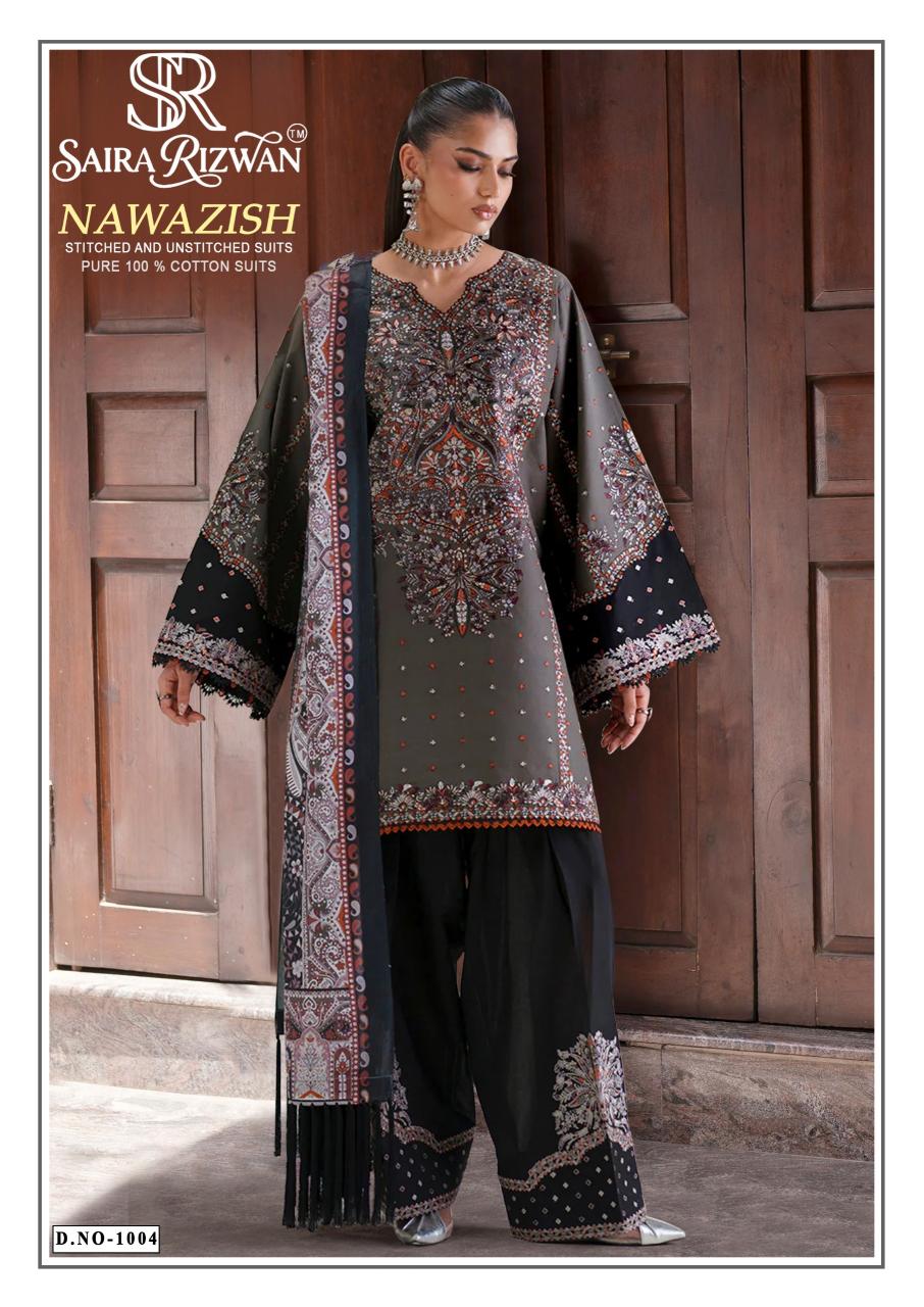 Saira Rizwan Nawazish – Karachi Dress Material Wholesale Catalog