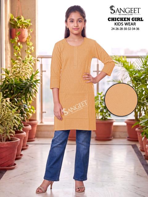 Sangeet Chicken Girl catalog kids wear wholesaler in surat