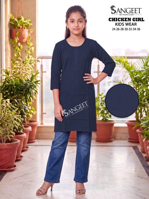 Sangeet Chicken Girl catalog kids wear wholesaler in surat
