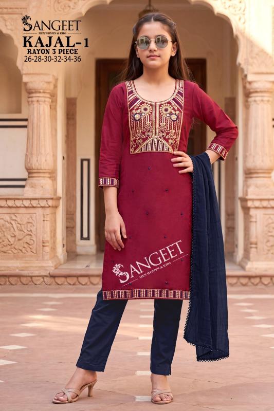 Sangeet Kajal vol 1 catalog kids wear wholesaler 