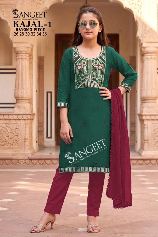 Sangeet Kajal vol 1 catalog kids wear wholesaler 