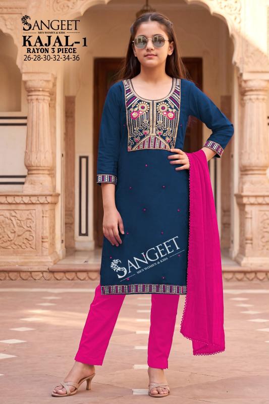 Sangeet Kajal vol 1 catalog kids wear wholesaler 