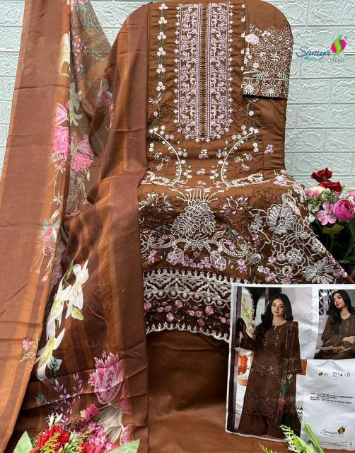Saniya 7214 catalog rj attire pakistani suits wholesaler