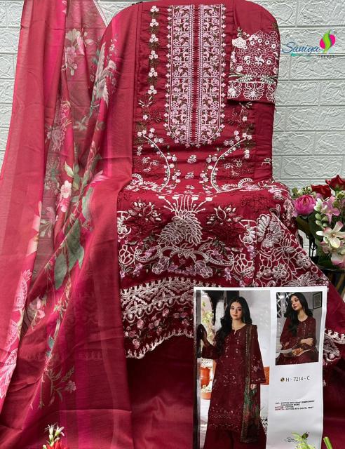 Saniya 7214 catalog rj attire pakistani suits wholesaler