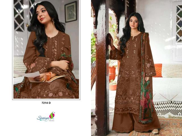 Saniya 7214 catalog rj attire pakistani suits wholesaler