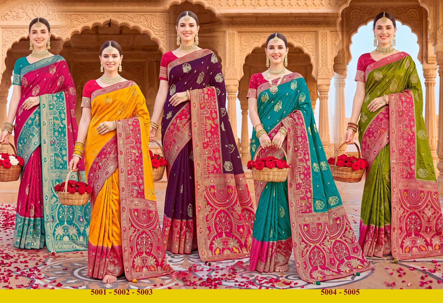 Saroj Sattva satin saroski vol.5 Satin silk saree in surat with price wholesale