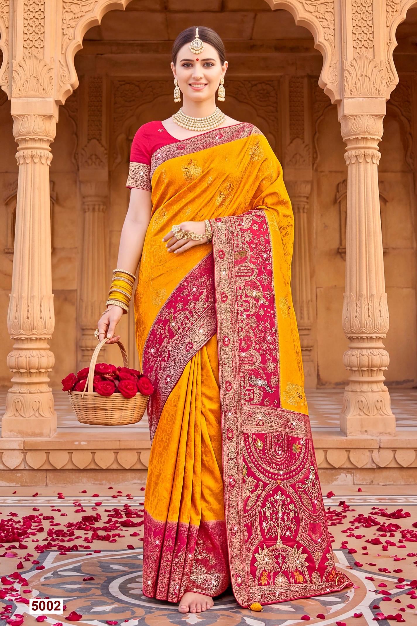 Saroj Sattva satin saroski vol.5 Satin silk saree in surat with price wholesale