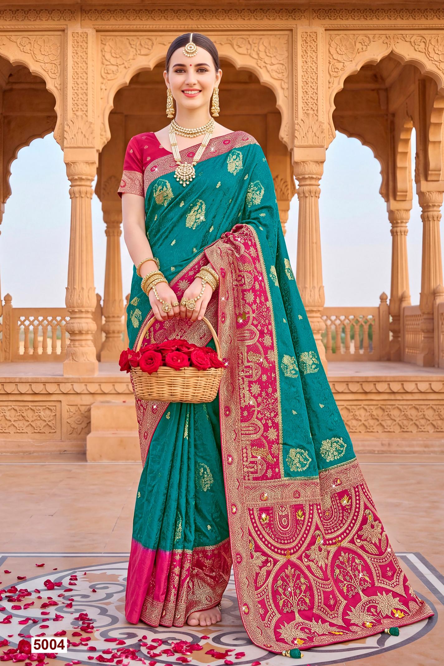 Saroj Sattva satin saroski vol.5 Satin silk saree in surat with price wholesale