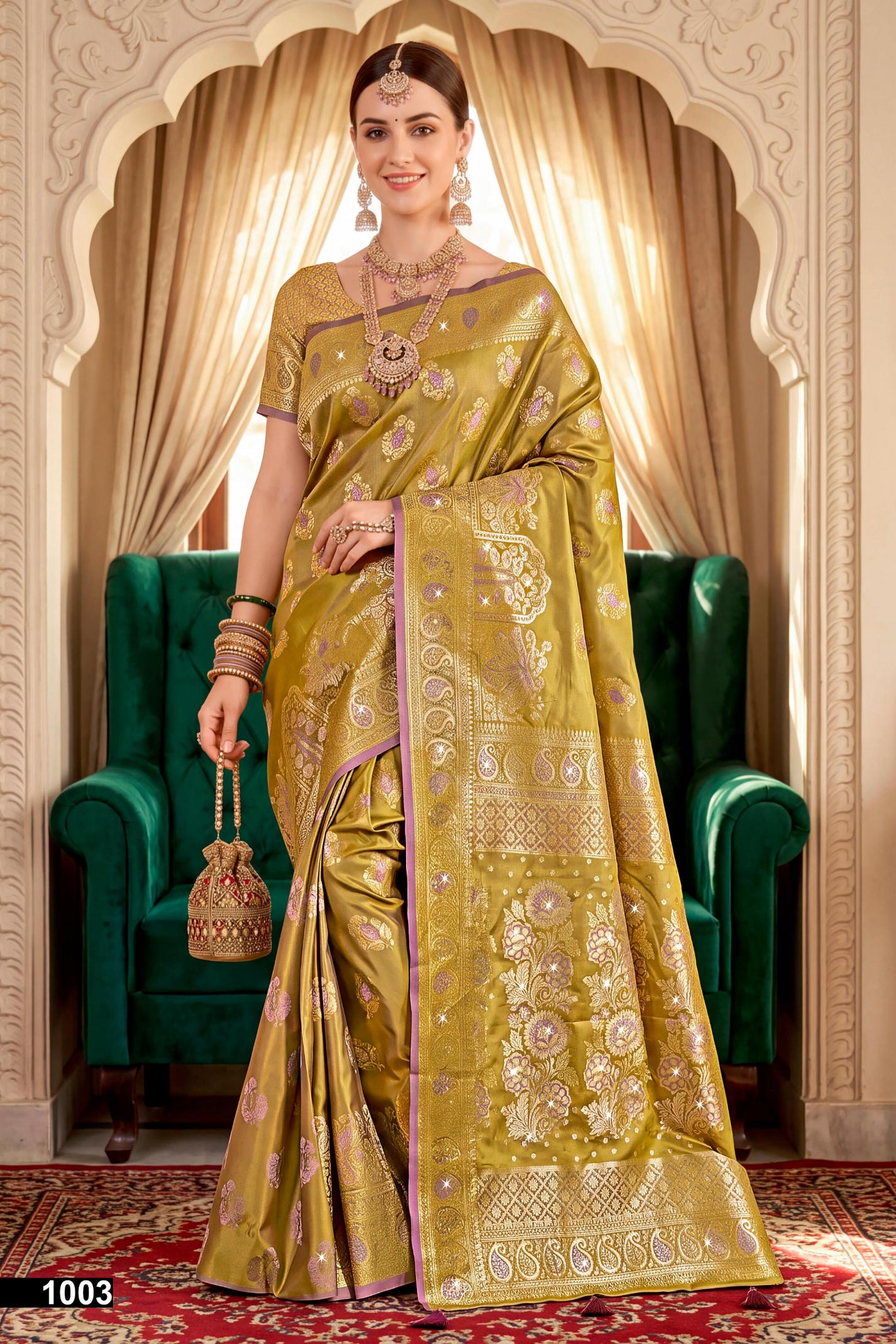 Saroj Umang satin saroski vol.1 Satin silk saree in surat with price wholesale