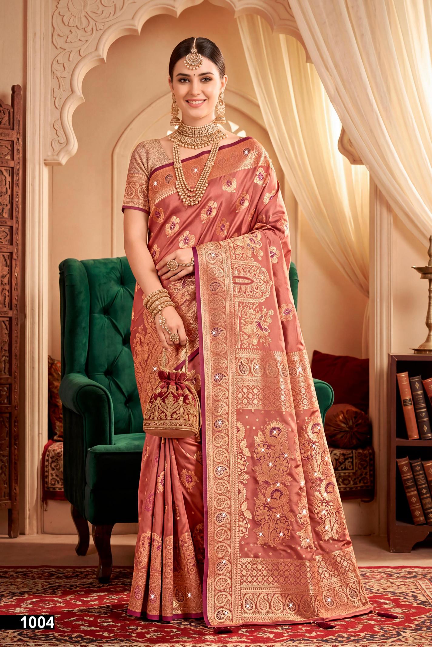 Saroj Umang satin saroski vol.1 Satin silk saree in surat with price wholesale
