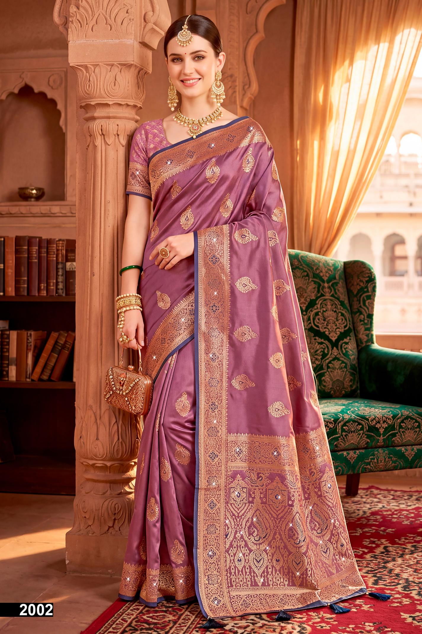 Saroj Umang satin saroski vol.2 Satin silk saree in surat with price wholesale