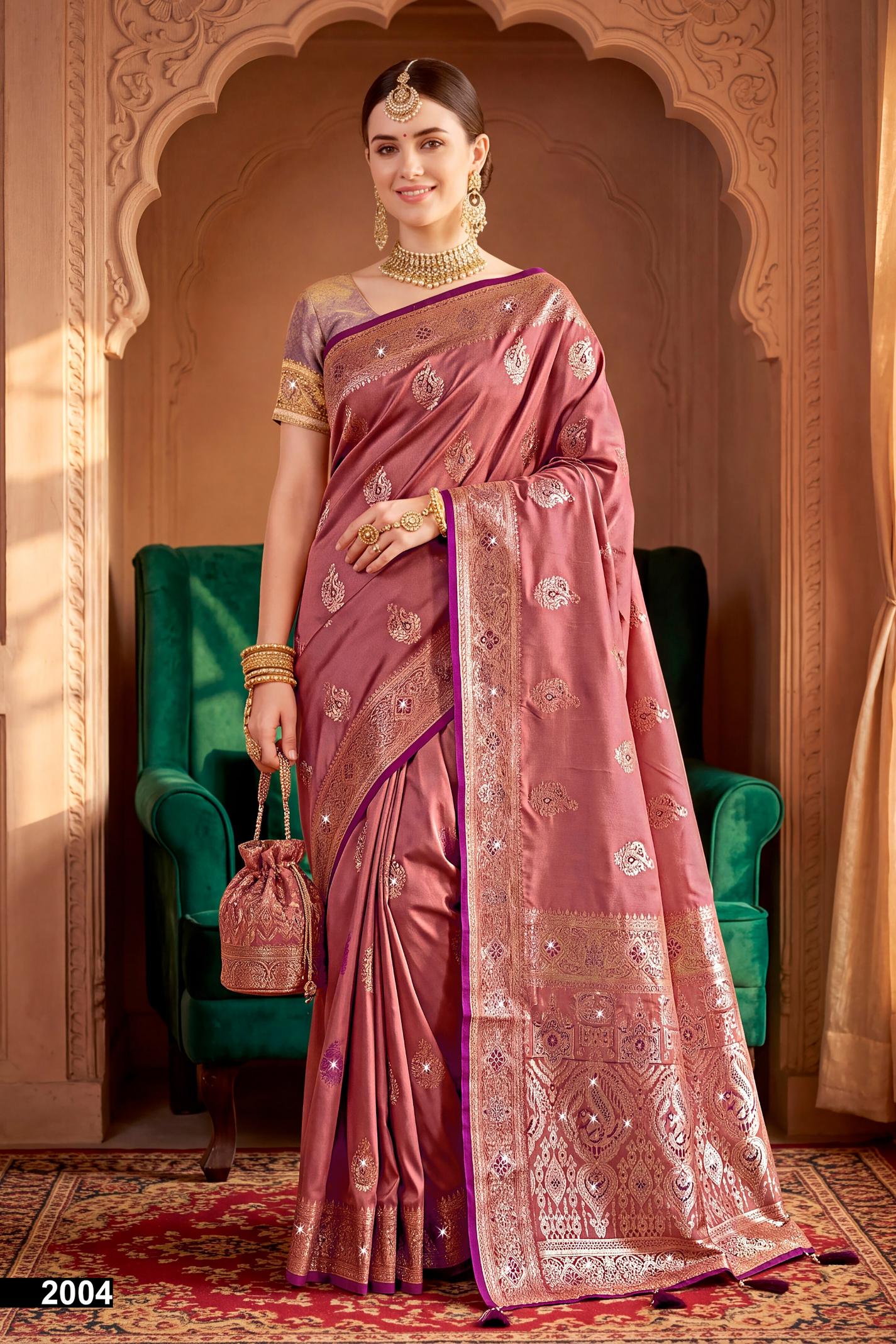 Saroj Umang satin saroski vol.2 Satin silk saree in surat with price wholesale