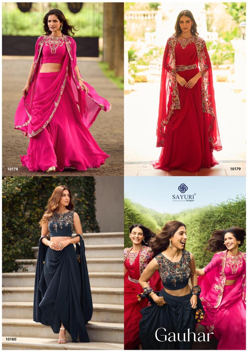 Sayuri Gauhar catalog Premium indo western dress