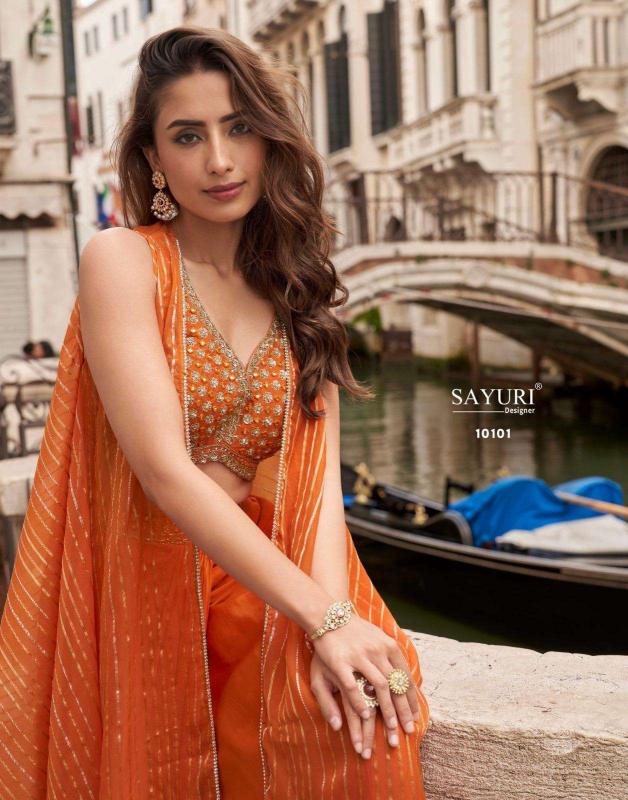 Sayuri Melodi catalog desginer premium indo western dress for festival wear 