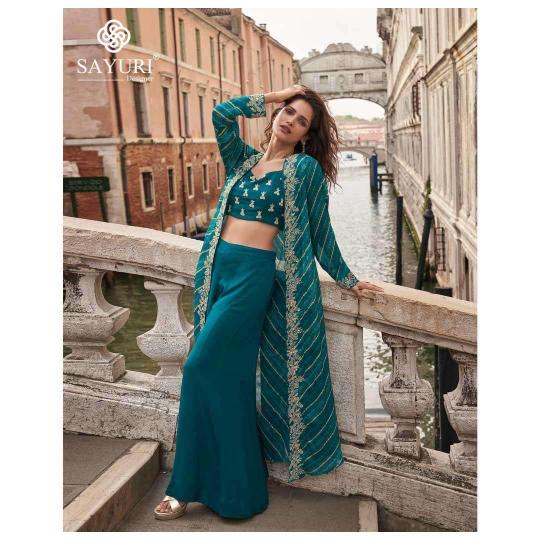 Sayuri Melodi catalog desginer premium indo western dress for festival wear 
