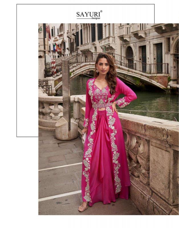 Sayuri Melodi catalog desginer premium indo western dress for festival wear 