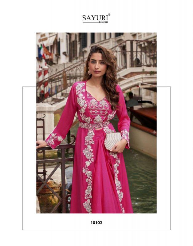 Sayuri Melodi catalog desginer premium indo western dress for festival wear 