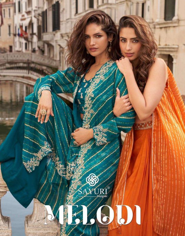 Sayuri Melodi catalog desginer premium indo western dress for festival wear 