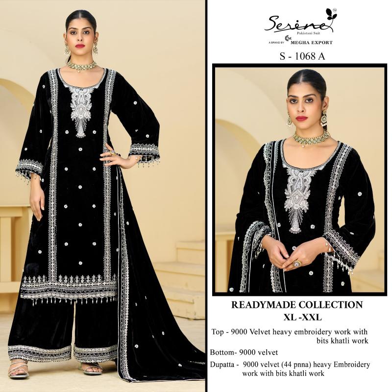 Serine S 1068 catalog pakistani stitched suits wholesale