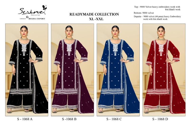 Serine S 1068 catalog pakistani stitched suits wholesale