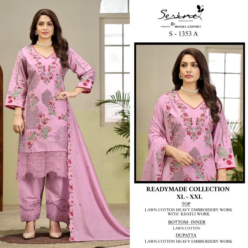 Serine S 1353 catalog pakistani readymade suits wholesale