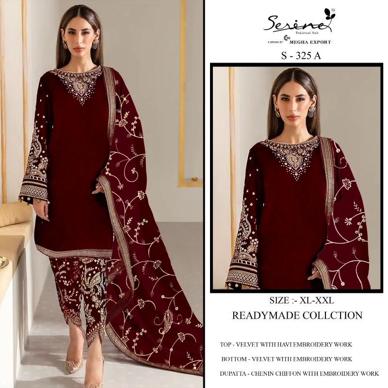 Serine S 325 catalog pakistani salwar suit wholesale