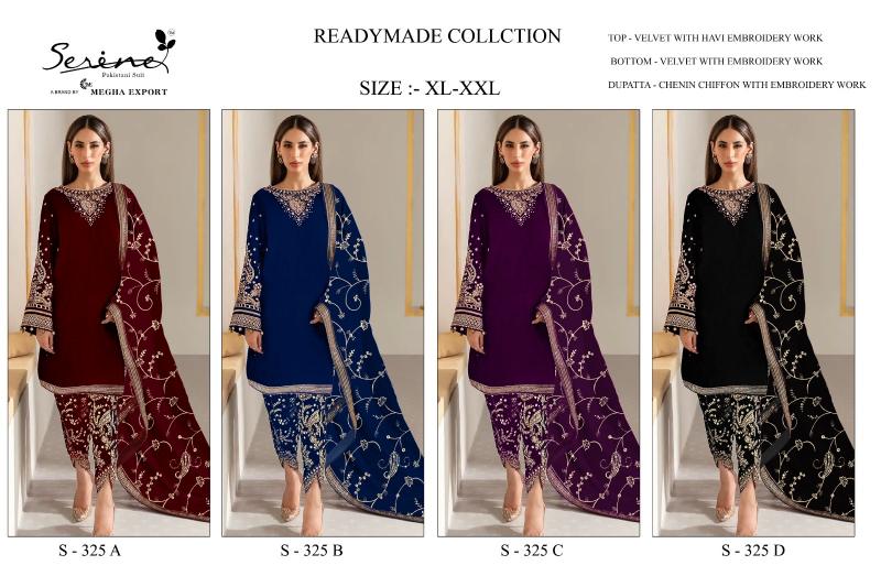 Serine S 325 catalog pakistani salwar suit wholesale