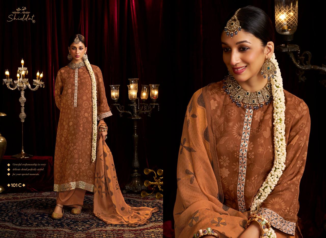Shiddat Bellrose 101 catalog online wholesale salwar kameez cod avaliable