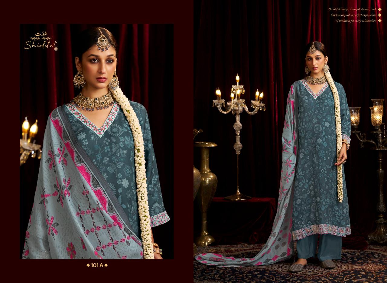 Shiddat Bellrose 101 catalog online wholesale salwar kameez cod avaliable