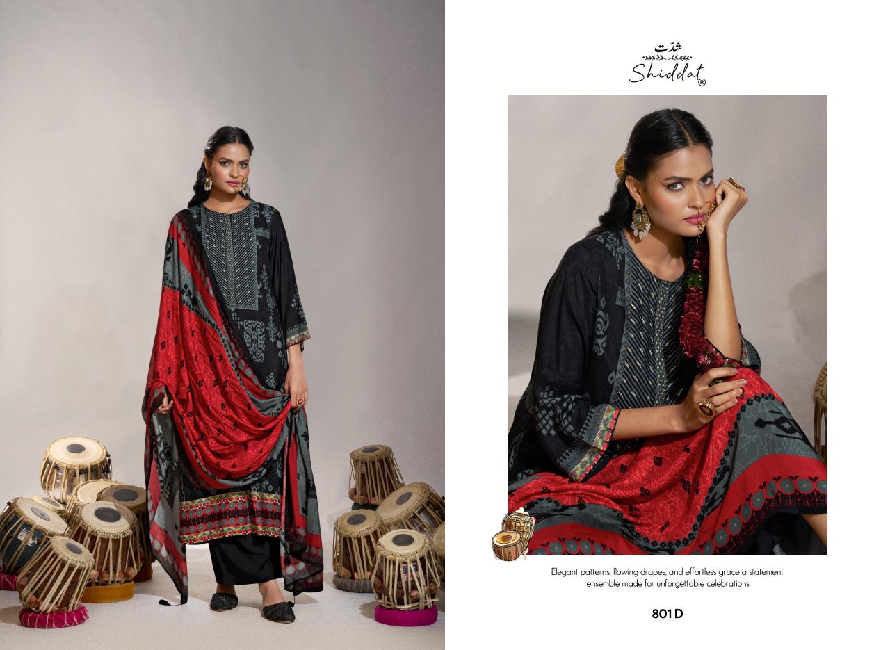 Shiddat Enzo 801 catalog salwar kameez pakistani wholesale