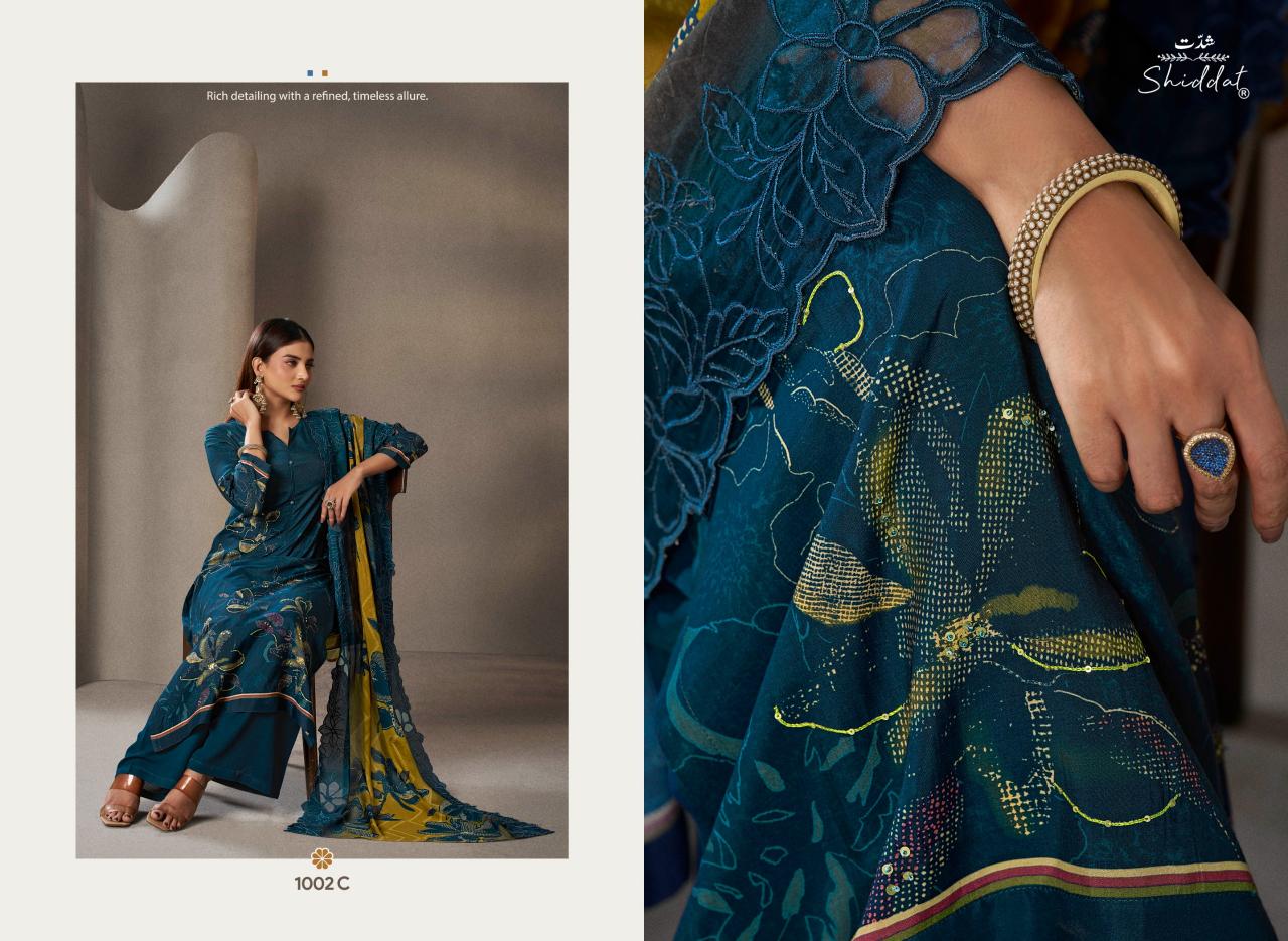 Shiddat Ikara 1002 catalog salwar kameez wholesale in bangalore