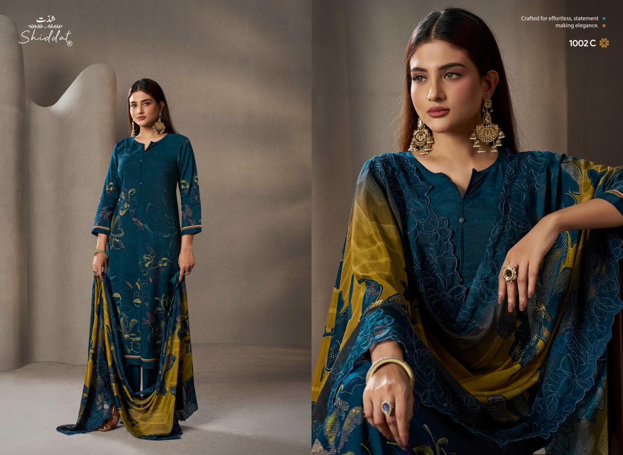 Shiddat Ikara 1002 catalog salwar kameez wholesale in bangalore