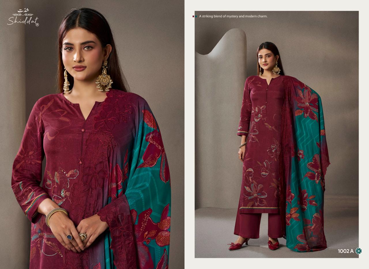 Shiddat Ikara 1002 catalog salwar kameez wholesale in bangalore