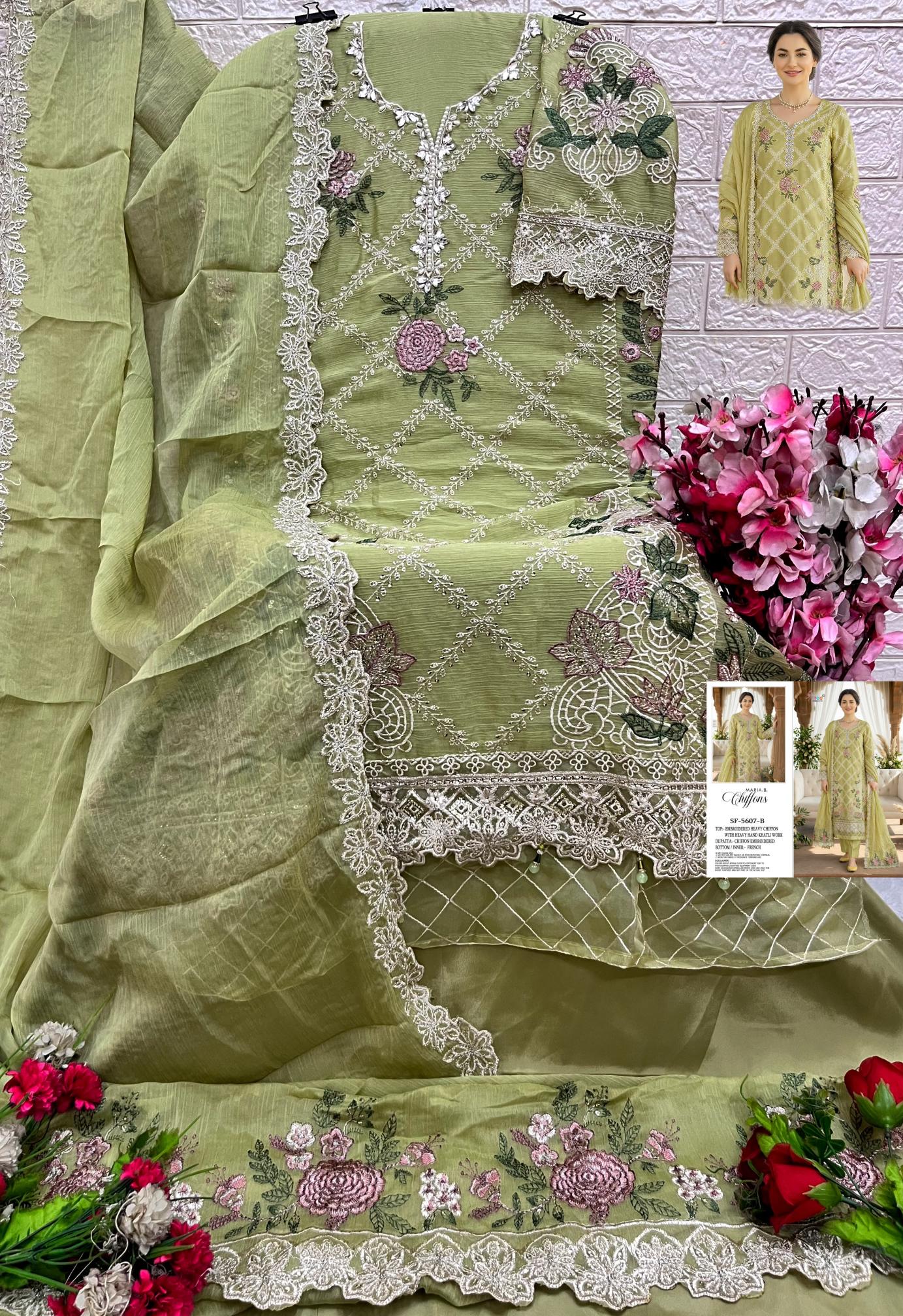 Shree Fabs 5607 catalog pakistani lawn suits wholesale india