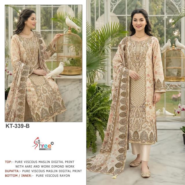 Shree Fabs kt 339 catalog wholesale pakistani designer suits in delhi