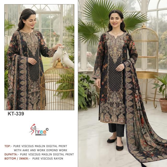 Shree Fabs kt 339 catalog wholesale pakistani designer suits in delhi