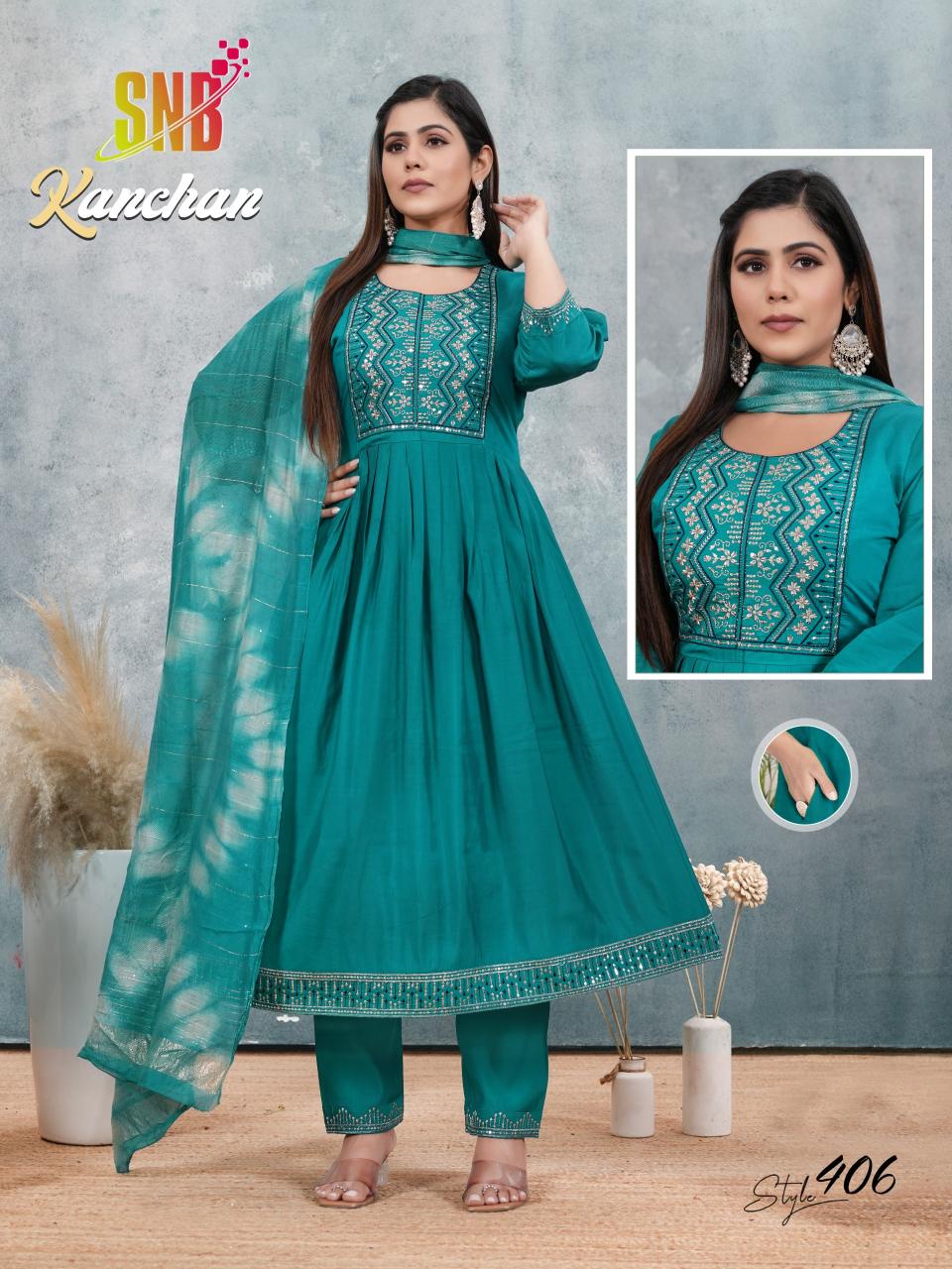 SNB Kanchana vol 4 catalog shagun kurtis wholesale