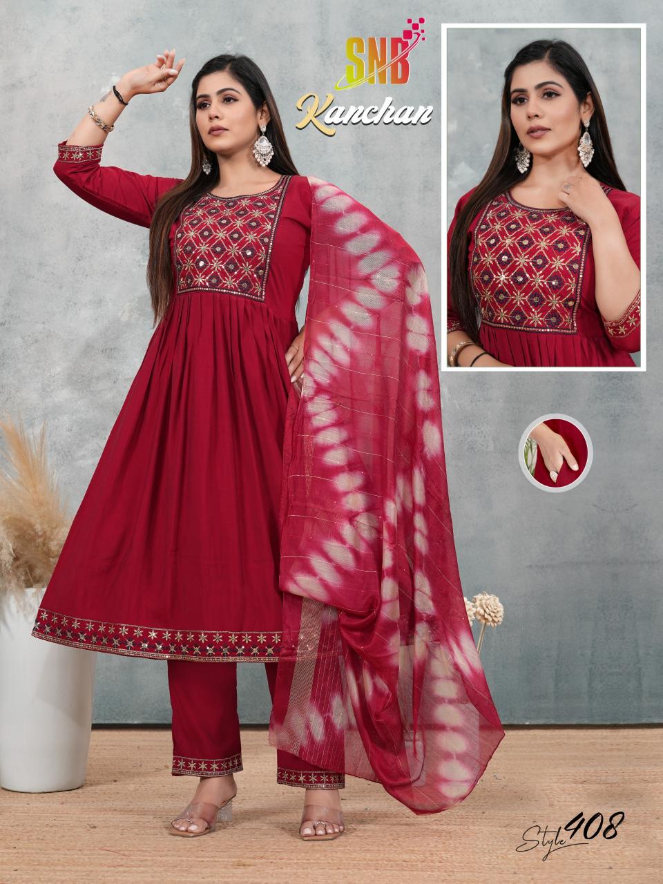 SNB Kanchana vol 4 catalog shagun kurtis wholesale