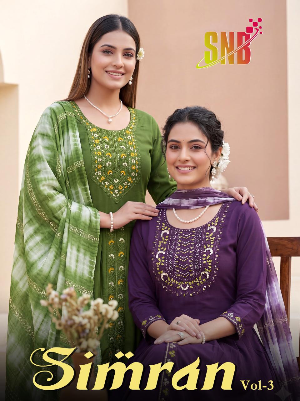 SNB Simran vol 3 catalog selfie kurtis online wholesale