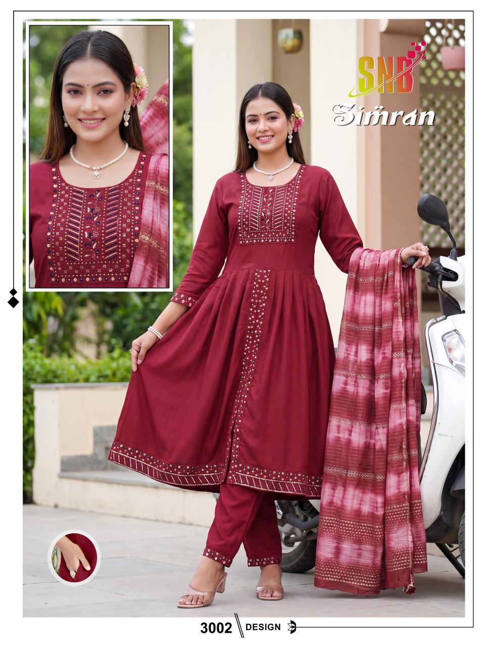 SNB Simran vol 3 catalog selfie kurtis online wholesale