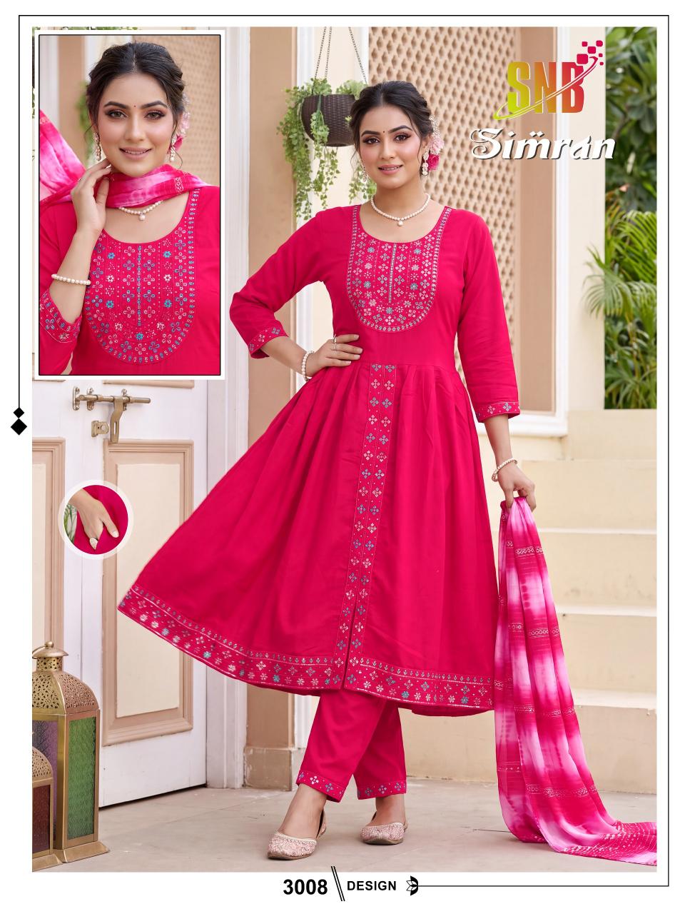 SNB Simran vol 3 catalog selfie kurtis online wholesale