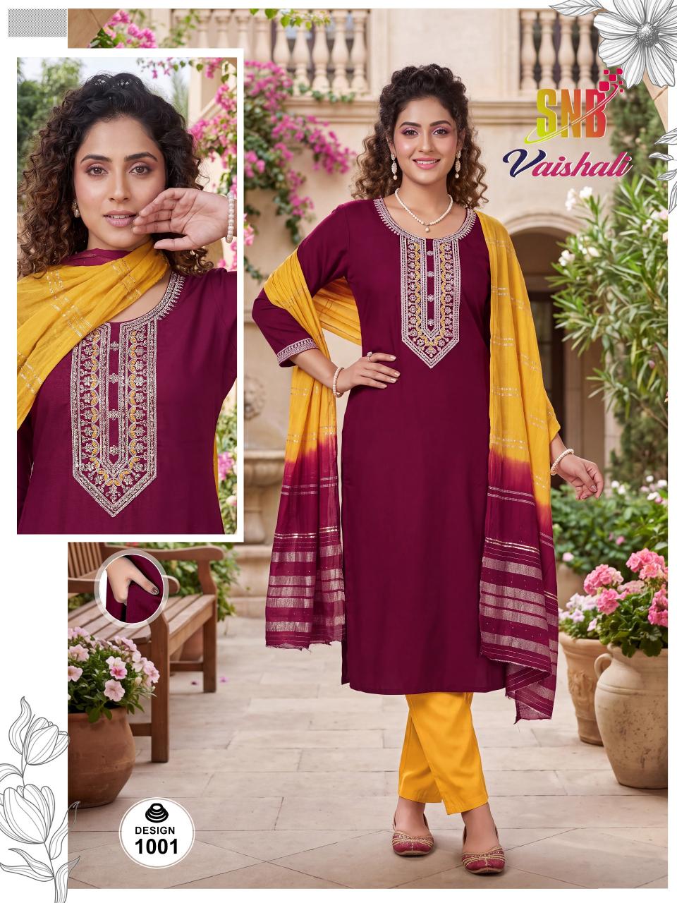 SNB Vaishali vol 1 catalog sc kurtis wholesale