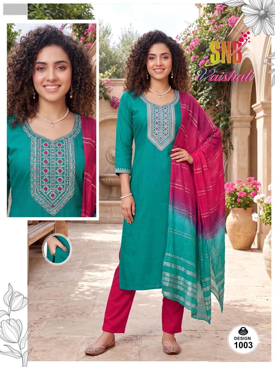 SNB Vaishali vol 1 catalog sc kurtis wholesale