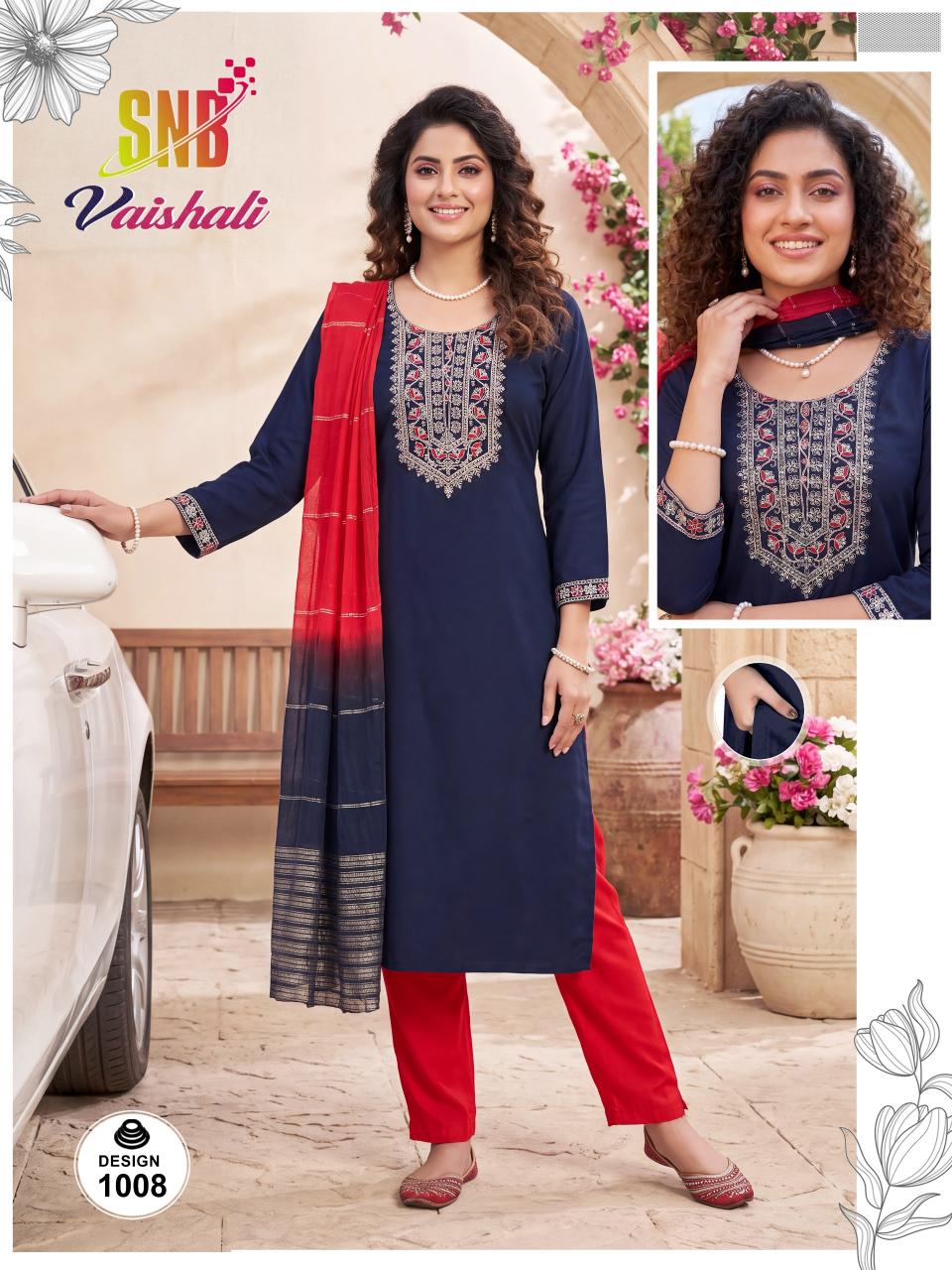 SNB Vaishali vol 1 catalog sc kurtis wholesale