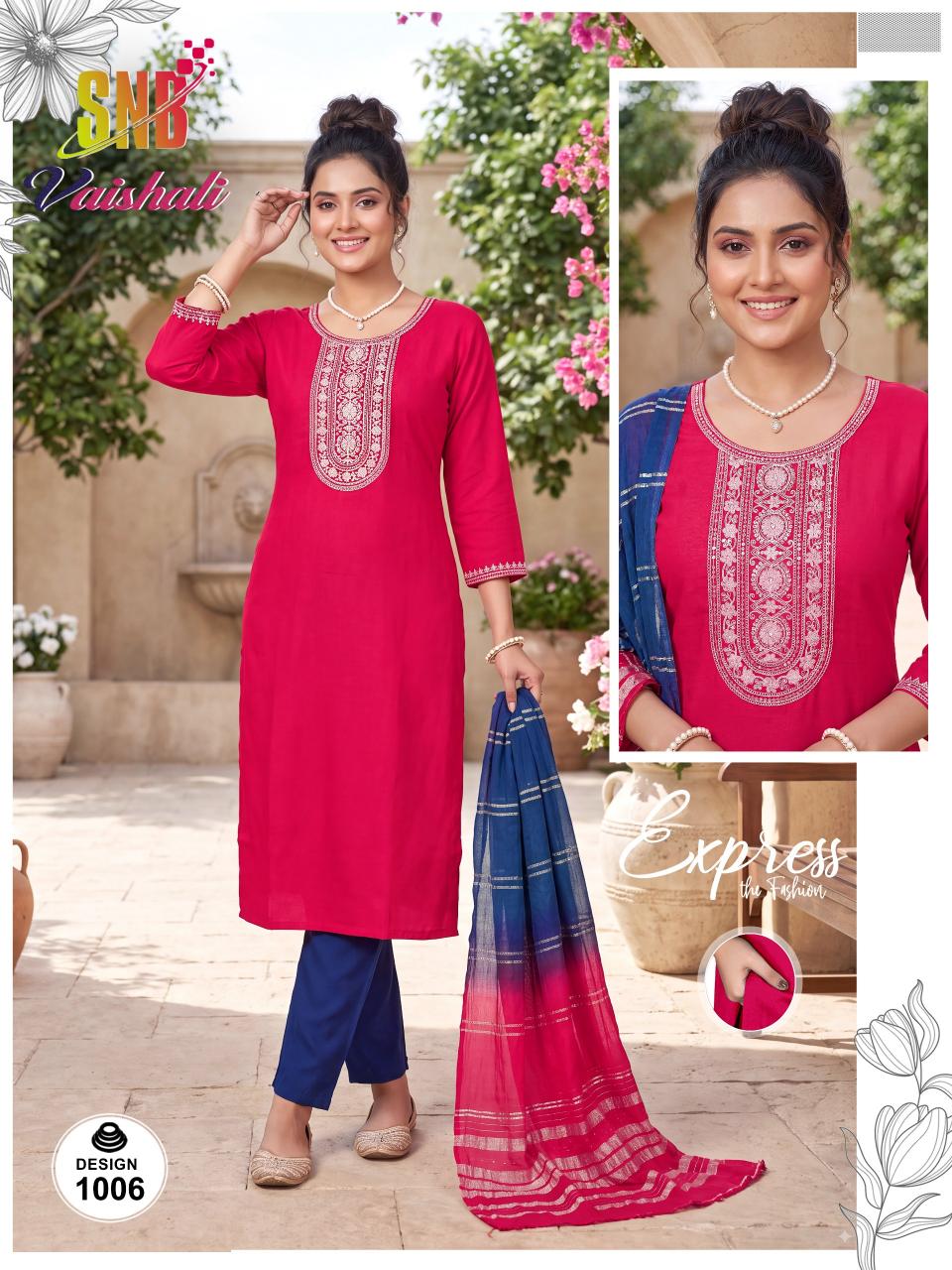 SNB Vaishali vol 1 catalog sc kurtis wholesale