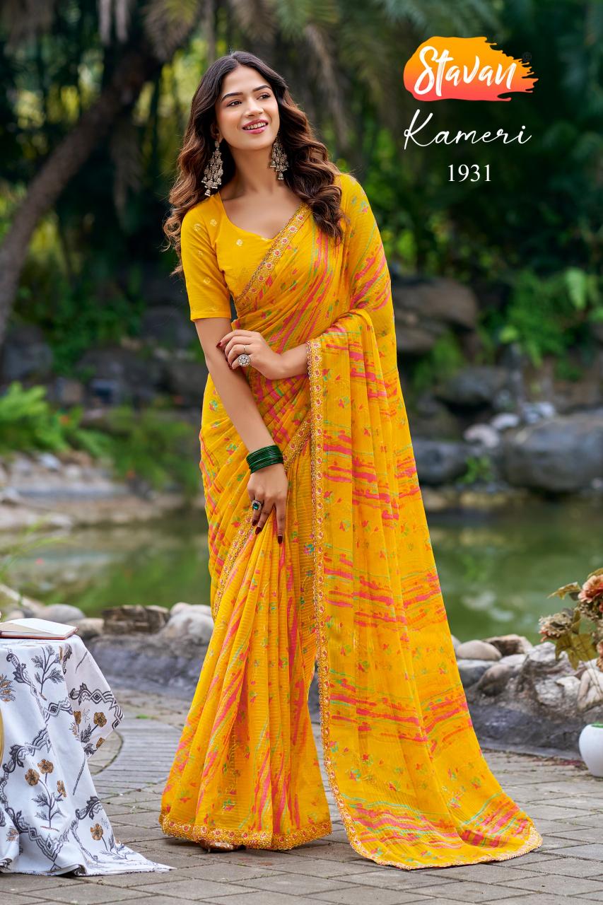 Stavan Kameri catalog wholesale chiffon sarees