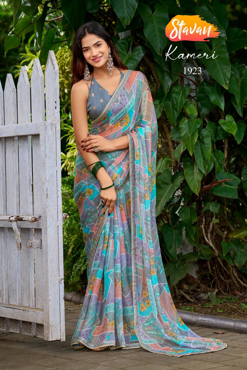 Stavan Kameri catalog wholesale chiffon sarees